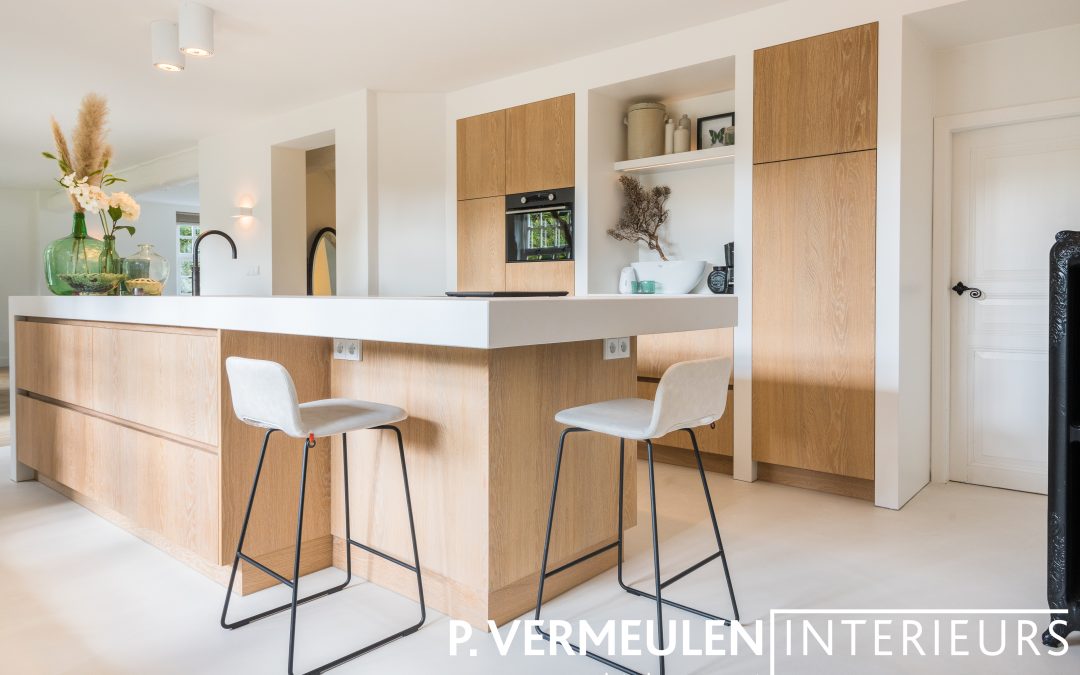 Moderne Keuken (wit & hout)